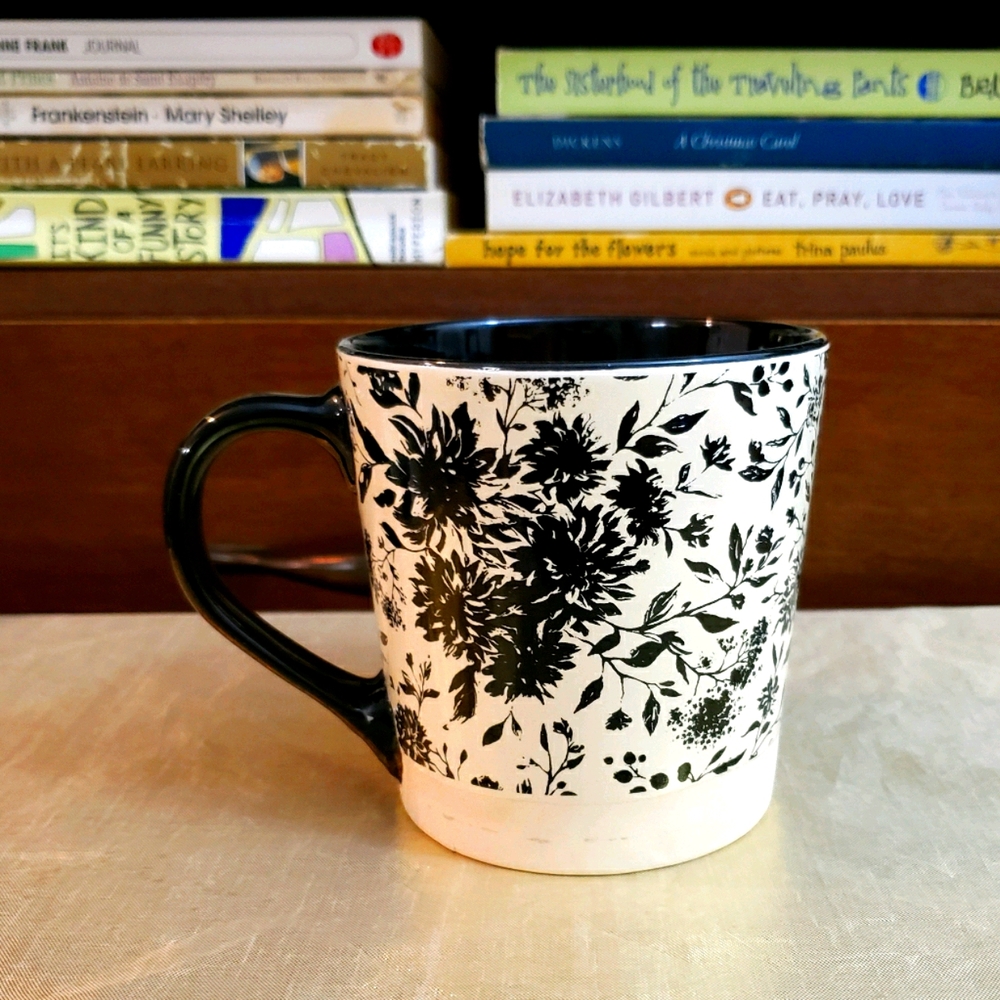 Black and White Ceramic Mug.